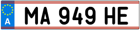 Trailer License Plate